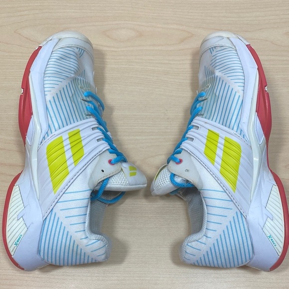 Babolat Women's Propulse Fury All Court Shoes in White and Blue - Picture 7 of 11